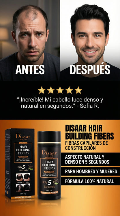 Dile adios a la caida del cabello con fibras capilares Disaar