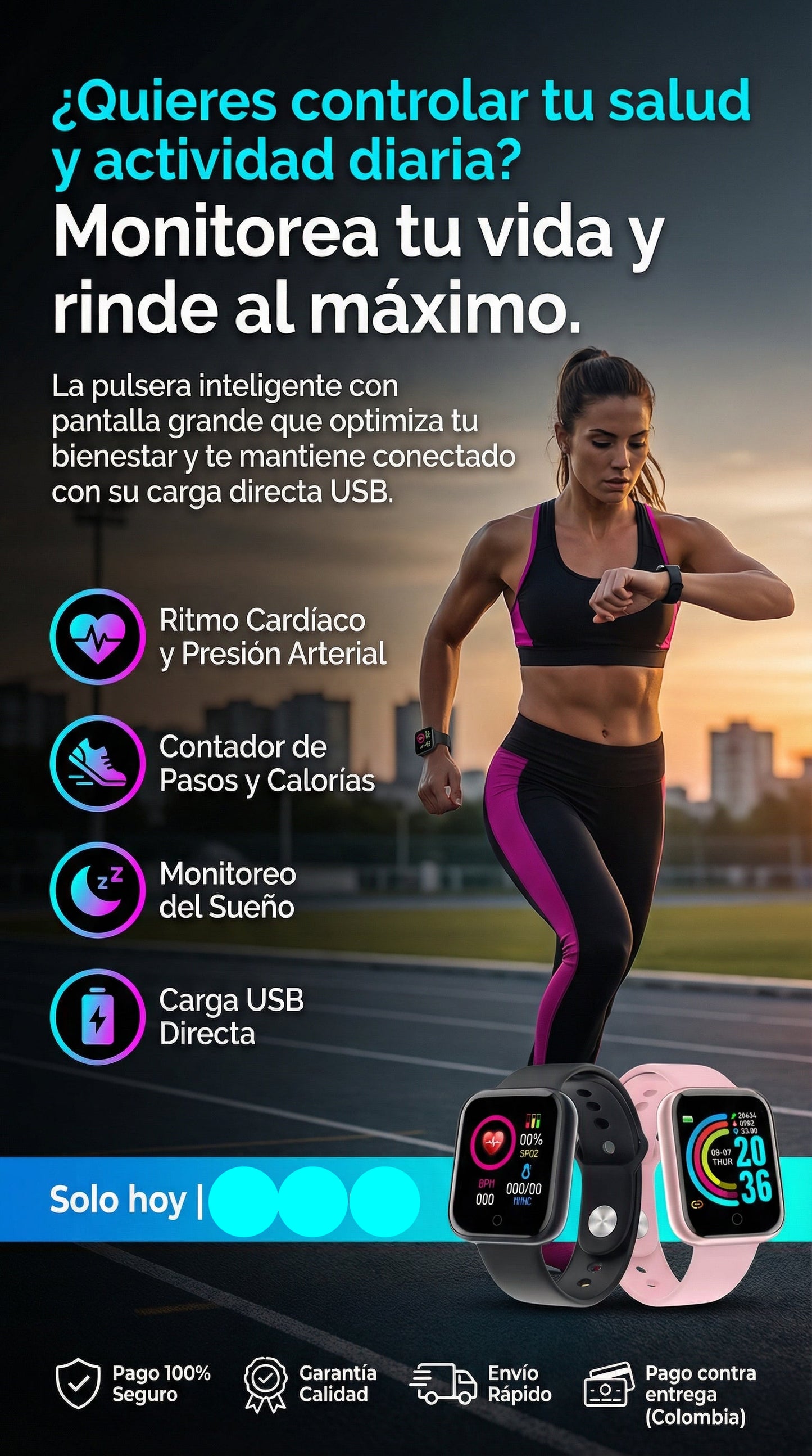 Smartwatch D20 1.3 Color Mix